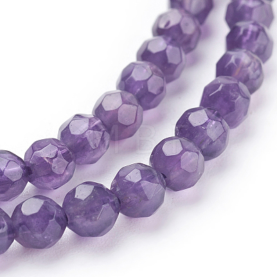 Natural Amethyst Beads Strands G-C073-8mm-3-1