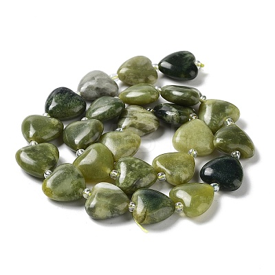 Natural Xinyi Jade/Chinese Southern Jade Beads Strands G-E614-A20-01-1