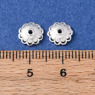 Brass Bead Caps KK-C157-03E-S-1