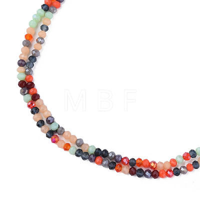Glass Beads Strands GLAA-N051-11C-1