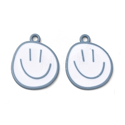 Spray Painted Alloy Pendants FIND-C016-01B-1