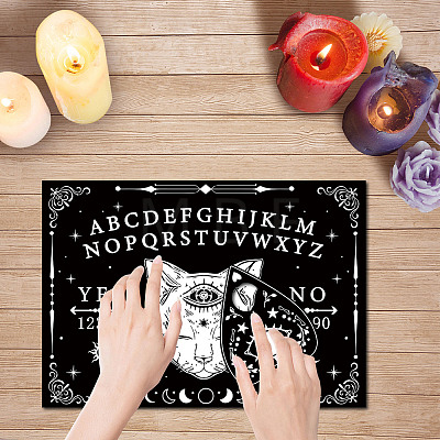 Printed Wood Pendulum Dowsing Divination Board Set DJEW-WH0324-074-1