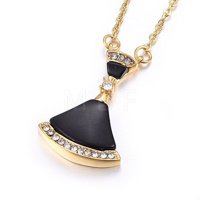 304 Stainless Steel Pendant Necklaces NJEW-H496-03D-1