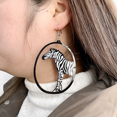 Acrylic Dangle Earrings FS-WG2019C-01-1