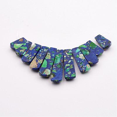 Regalite and Lapis Lazuli Beads Strands G-P298-E01-1
