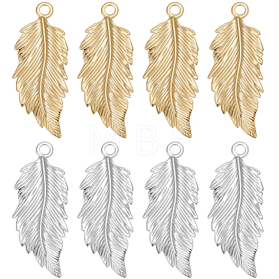 20Pcs 2 Colors Brass Pendants KK-BBC0011-26-1
