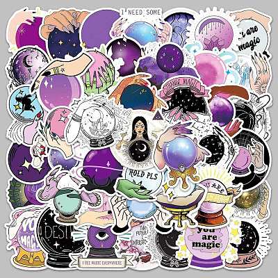 Magic Theme PVC Self Adhesive Stickers X-STIC-PW0011-13-1