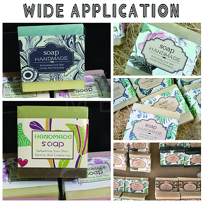   90Pcs 9 Style Handmade Soap Paper Tag DIY-PH0005-78-1