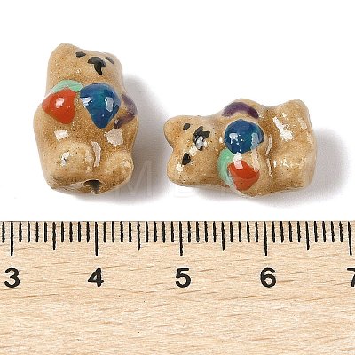 Hand-Painted Porcelain Beads LS-PORC-R001-01D-1