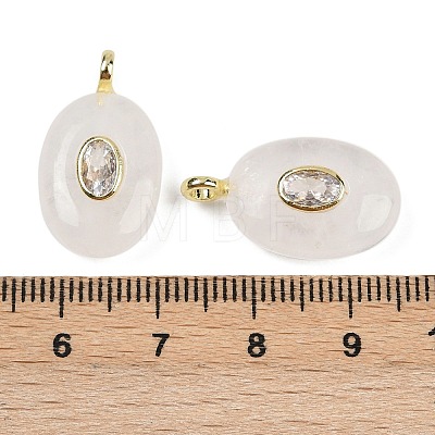 Natural Mixed Stone & Cubic Zirconia Pendants G-Z076-01G-M-1