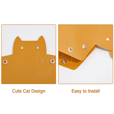 Leather Cartoon Cat Shape Cosmetics Jewelry Plate FIND-WH0152-14A-1