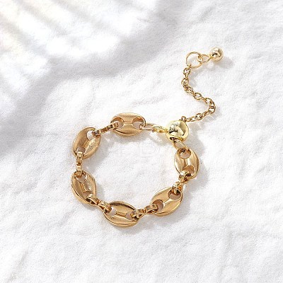 Adjustable 304 Stainless Steel Chain Finger Rings RJEW-JR00960-01-1