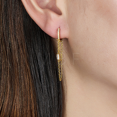 925 Sterling Silver Hoop Earrings UF8951-1-1