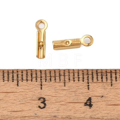 Ion Plating(IP) 304 Stainless Steel Folding Crimp Cord Ends FIND-Q118-01G-01-1