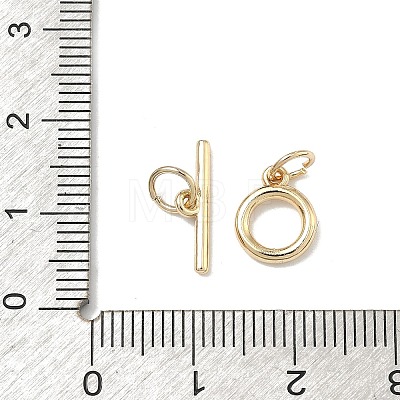Brass Toggle Clasps KK-G557-02G-01-1