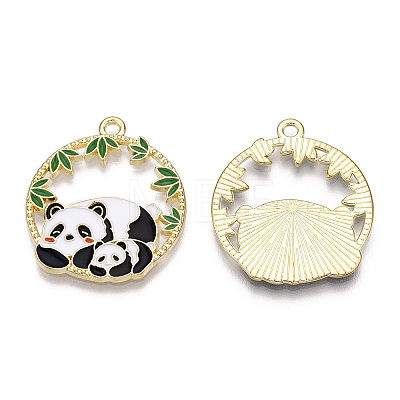 Alloy Enamel Pendants ENAM-D047-01G-04-1