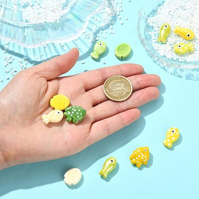 12Pcs 11 Styles Handmade Porcelain Beads PORC-FS0010-62-1