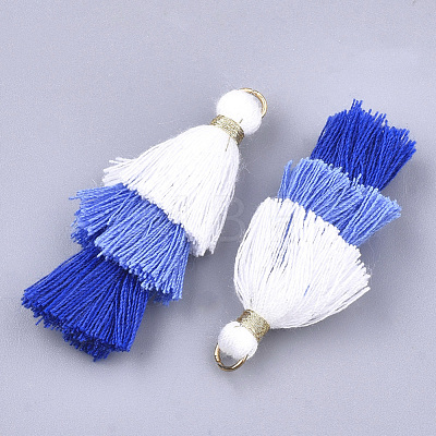 Polycotton(Polyester Cotton) Tassel Pendant Decorations FIND-T018-13-1
