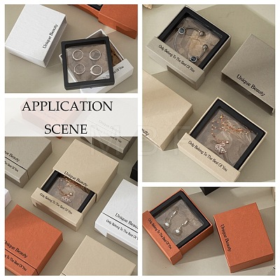 Cardboard Paper Jewelry Gift Drawer Boxes OBOX-G016-B04-1