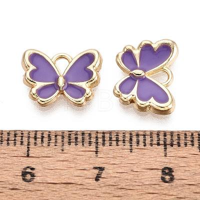 Eco-friendly Alloy Enamel Charms PALLOY-M212-11G-02-1