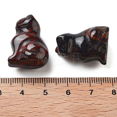 Natural Mahogany Obsidian Carved Figurines DJEW-L023-B10-1