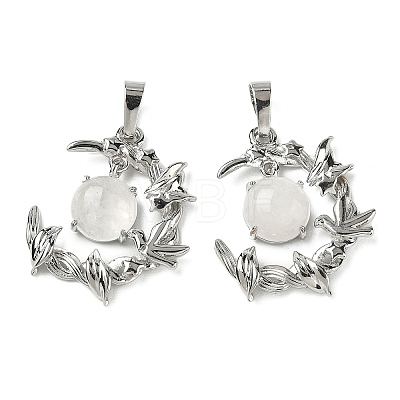 Natural Quartz Crystal Pendants G-B194-01P-11-1
