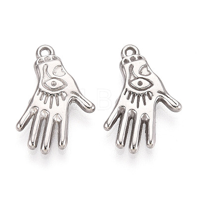 304 Stainless Steel Pendants STAS-N114-49P-1