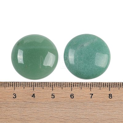 Natural Green Aventurine Cabochons G-H1596-FR-25mm-03-1