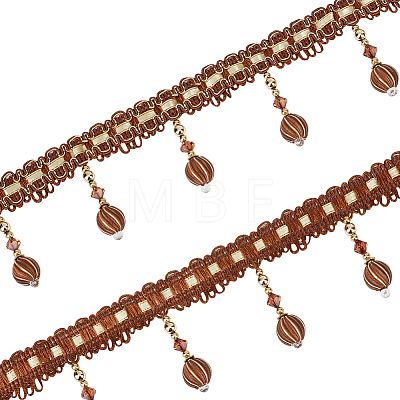 Curtain Plastic Beaded Fringe Trim OCOR-WH0090-69A-1