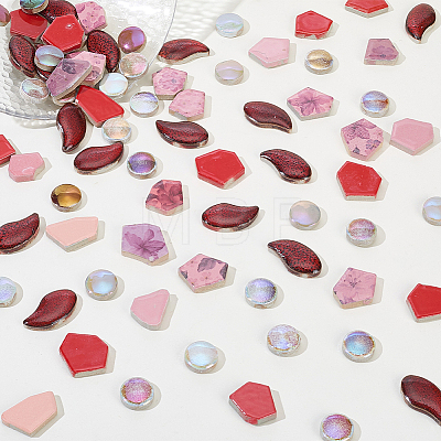 500G 4 Styles Porcelain Mosaic Tiles PORC-SP0001-18-1