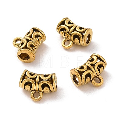 Tibetan Style Alloy Tube Bails FIND-H038-54AG-1