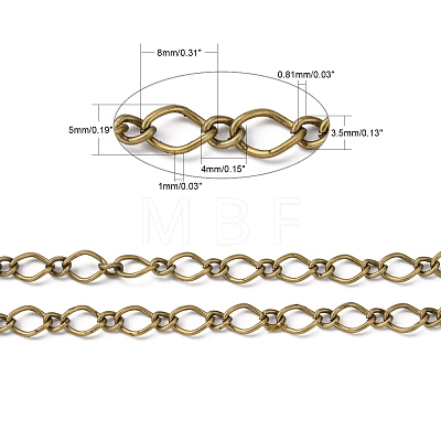 Iron Handmade Chains Figaro Chains Mother-Son Chains CHSM003Y-AB-1