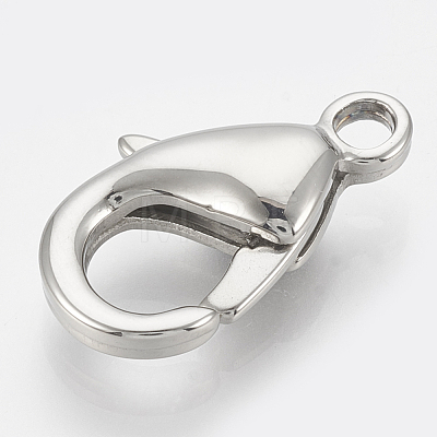 304 Stainless Steel Lobster Claw Clasps STAS-T033-25A-1