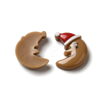 Christmas Opaque Resin Cabochons RESI-K019-25-1