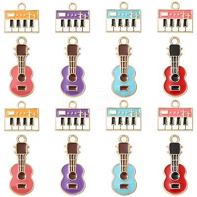 20Pcs 2 Styles Eco-Friendly Zinc Alloy Pendants ENAM-YW0008-29-1
