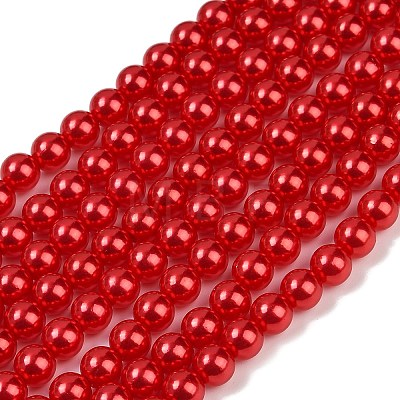 ABS Plastic Imitation Pearl Round Beads MACR-S789-8mm-14-1