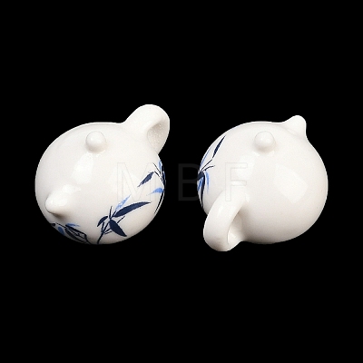 Handmade Printed Porcelain Beads PORC-T136-03C-01-1