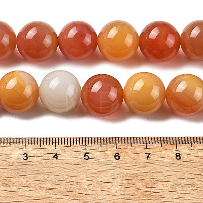 Natural Multi-Color Agate Beads Strands G-A261-B08-14mm-1