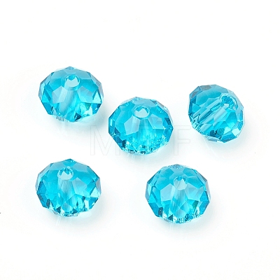 Electroplate Glass Beads RGLA-L024-H-MO-B-1