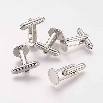 Flat Round Bass Cuff Button KK-J184-31P-1-1