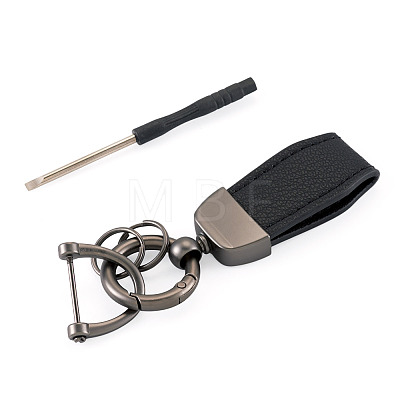 PU Leather Keychains KEYC-TADJ0009-03B-01-1