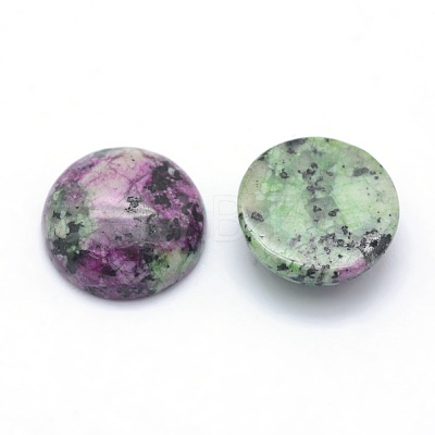 Natural Ruby in Zoisite Cabochons G-P393-R34-8MM-1