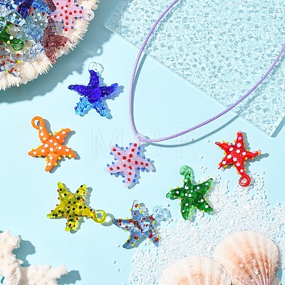 5Pcs Handmade Lampwork Pendants LAMP-YW0001-67A-1