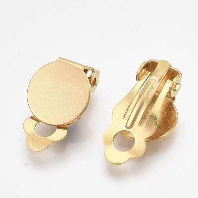 304 Stainless Steel Clip-on Earring Findings STAS-T045-33B-G-1