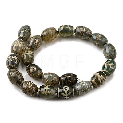 Tibetan Style dZi Beads Strands G-S389-A01-1