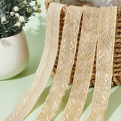 10 Yards Ethnic Style Embroidery Polyester Ribbons OCOR-WH0093-13-1