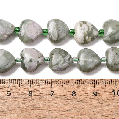 Natural Peace Jade Beads Strands G-B022-31C-01-1