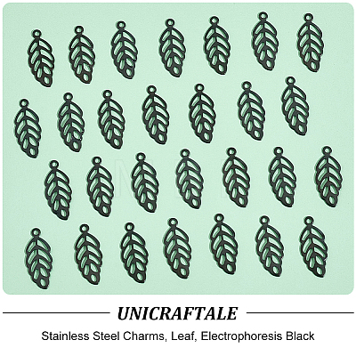 Unicraftale 50Pcs 304 Stainless Steel Charms STAS-UN0053-25EB-1