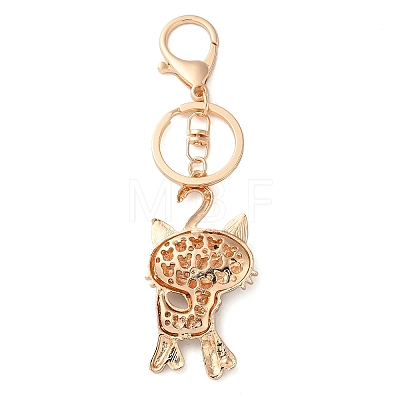 Zinc Alloy Rhinestone Keychains KEYC-M025-01KCG-1