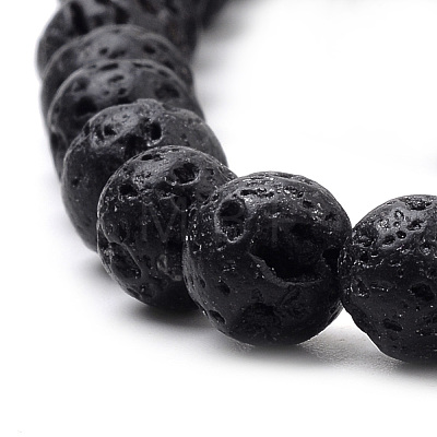 Natural Lava Rock Beads Strands G-S259-11-10mm-1